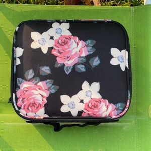 Floral Black and Pink Women's Bag